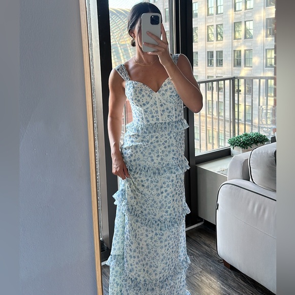 Sloane Chiffon Floral Print Dress - Picture 3 of 6